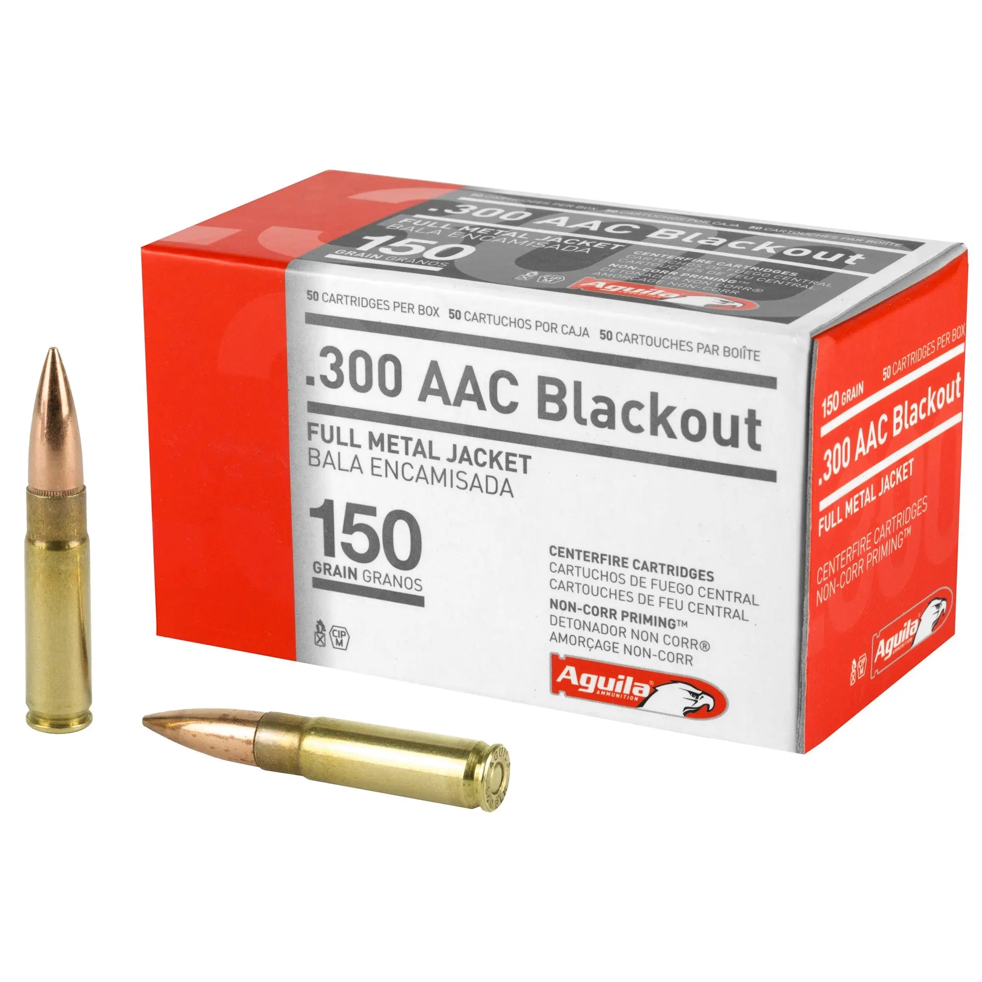 AGUILA 300BLK 150GR FMJ 50/1000 - American Ordnance