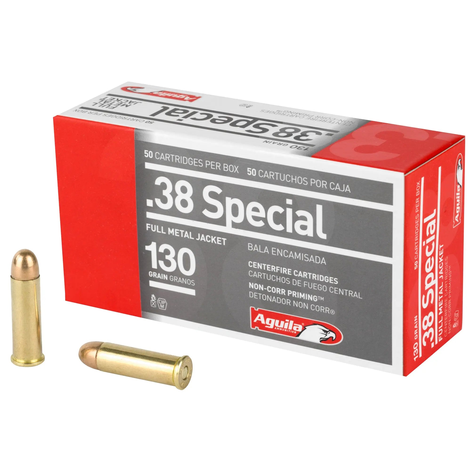 AGUILA 38SPL 130GR FMJ 50/1000 - American Ordnance