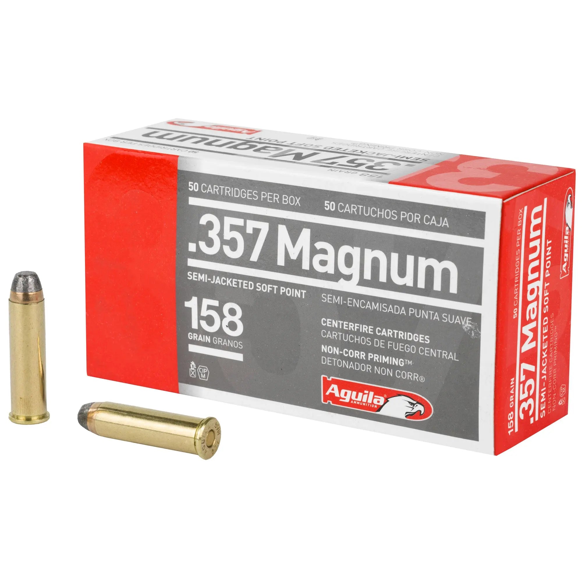 AGUILA 357MAG 158GR SJSP 50/1000 - American Ordnance