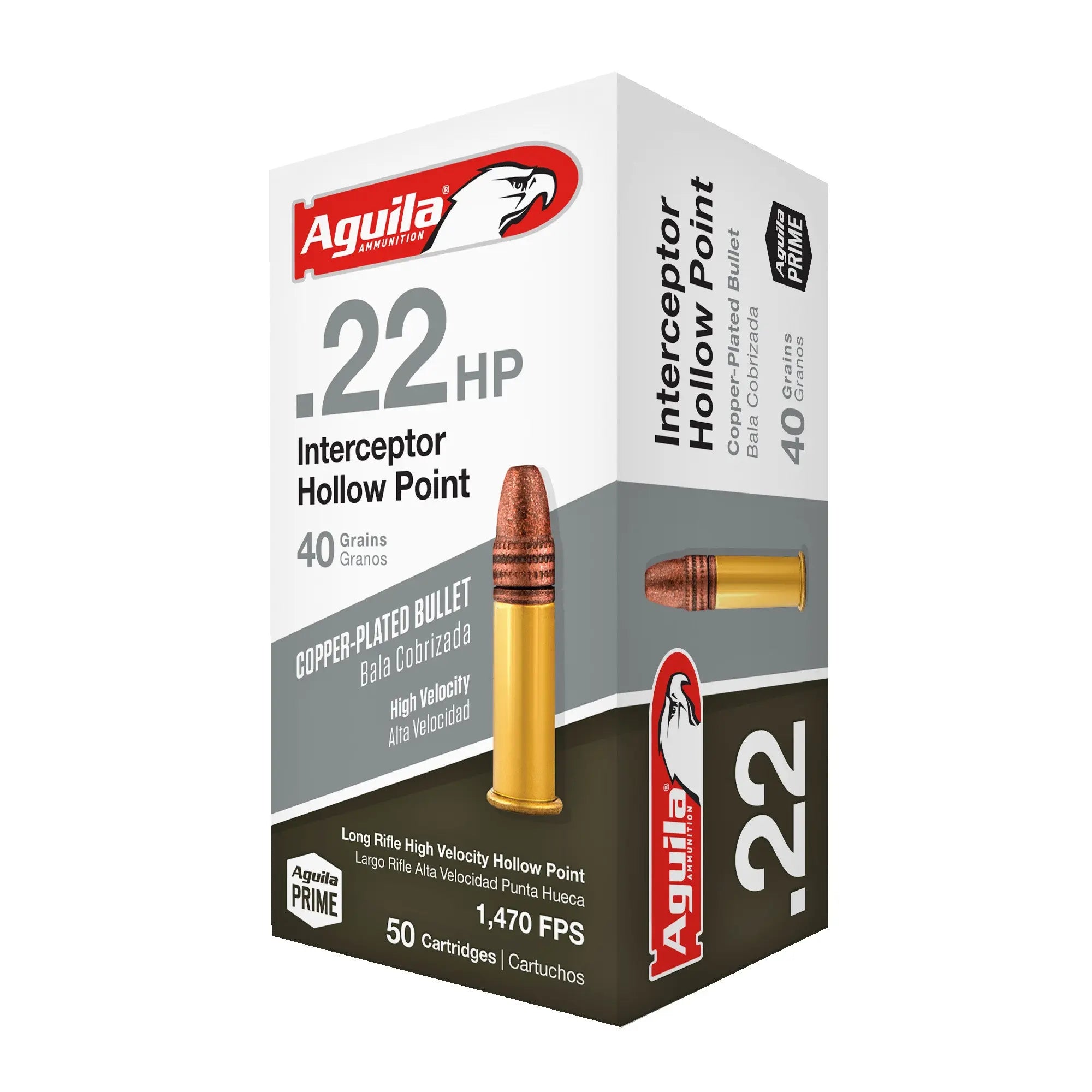 AGUILA 22LR INTERCPT 40GR HP 50/1000 - American Ordnance