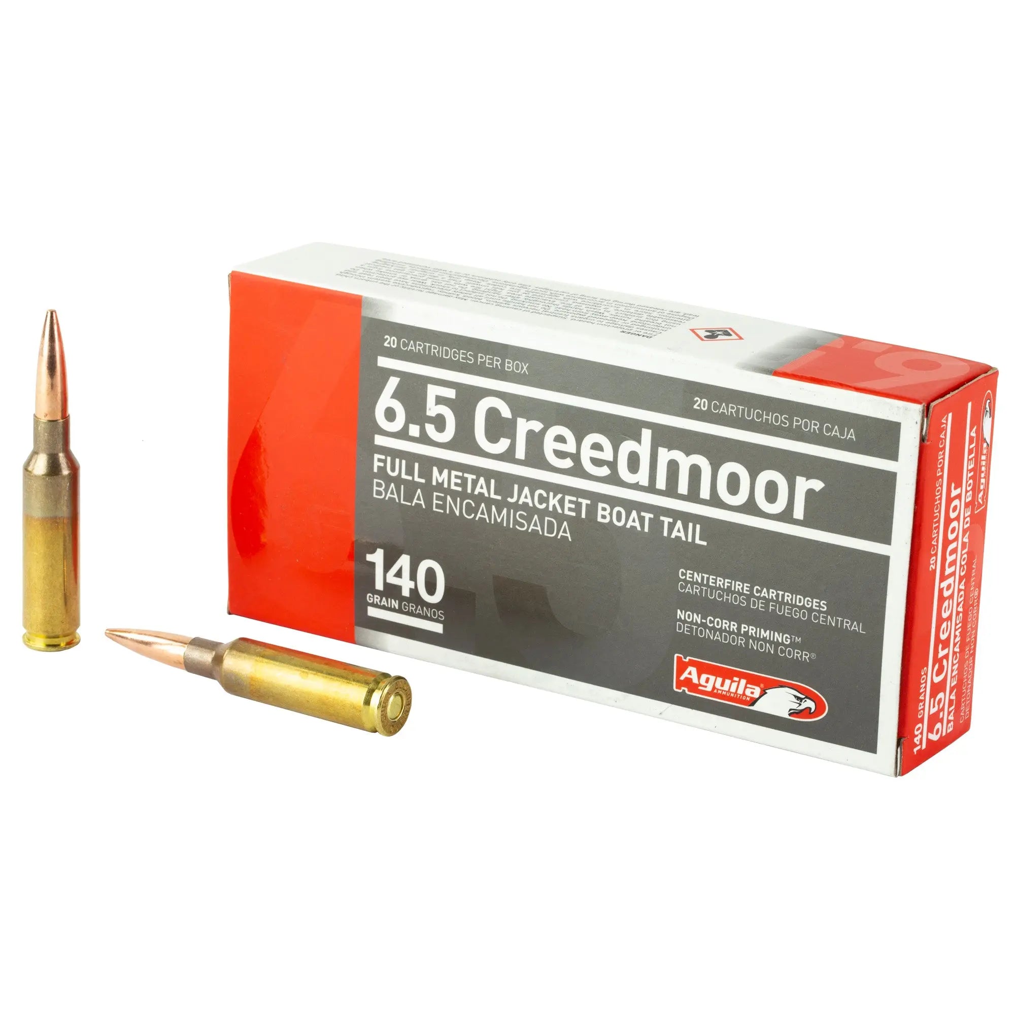 AGUILA 6.5CREED 140GR FMJBT 20/500 - American Ordnance