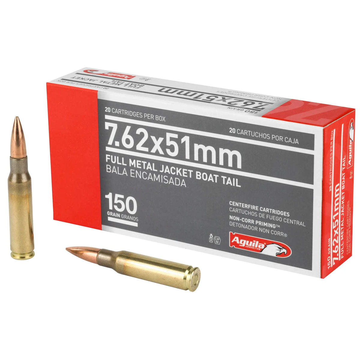 AGUILA 762NATO 150GR FMJBT 20/500 - American Ordnance