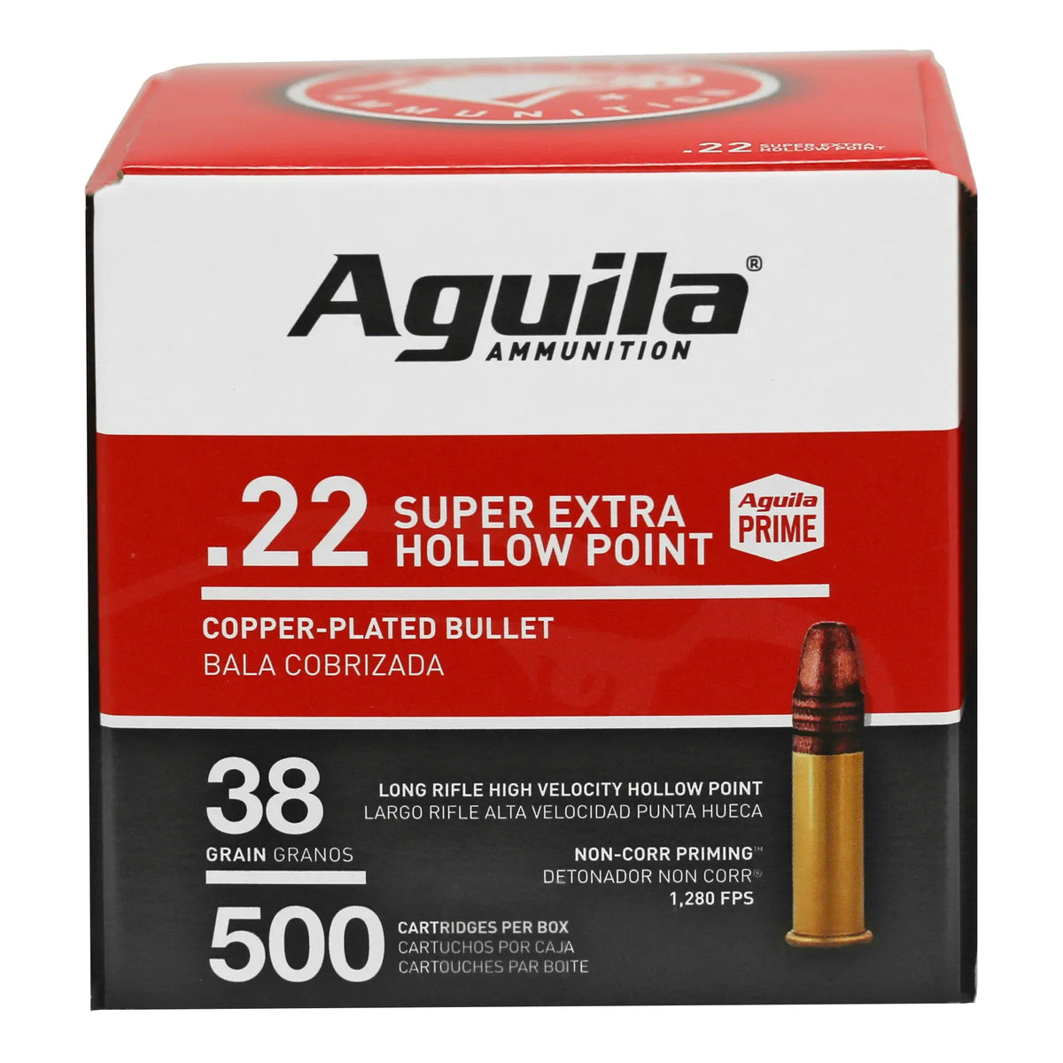 AGUILA 22LR HV HP 38 GR 500 PACK - American Ordnance