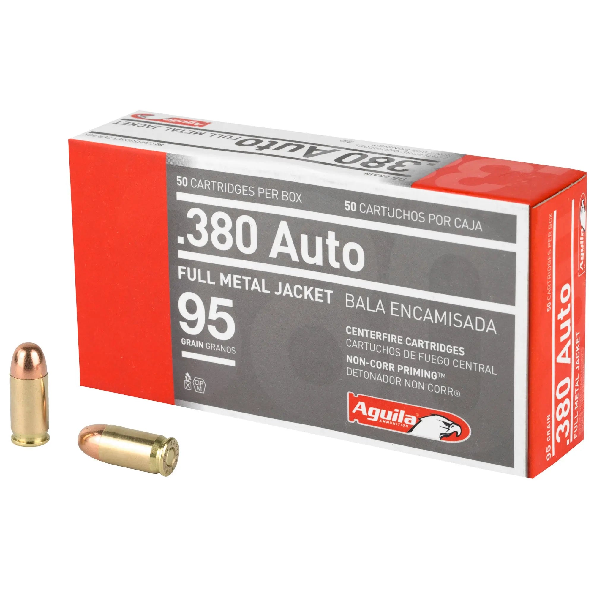 AGUILA 380ACP 95GR FMJ 50/1000 - American Ordnance