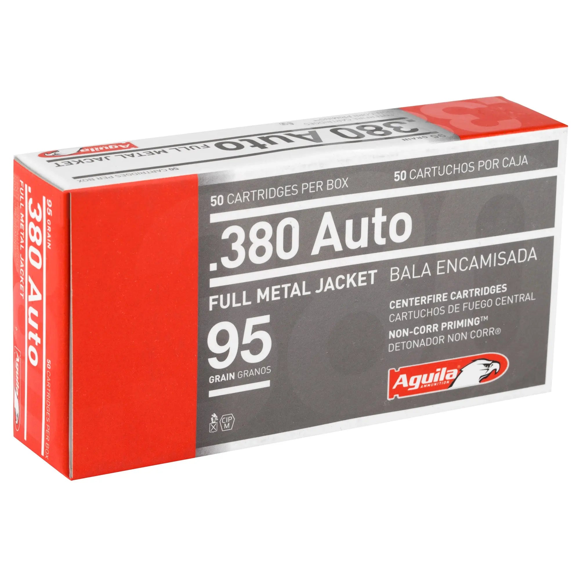 AGUILA 380ACP 95GR FMJ 50/1000 - American Ordnance