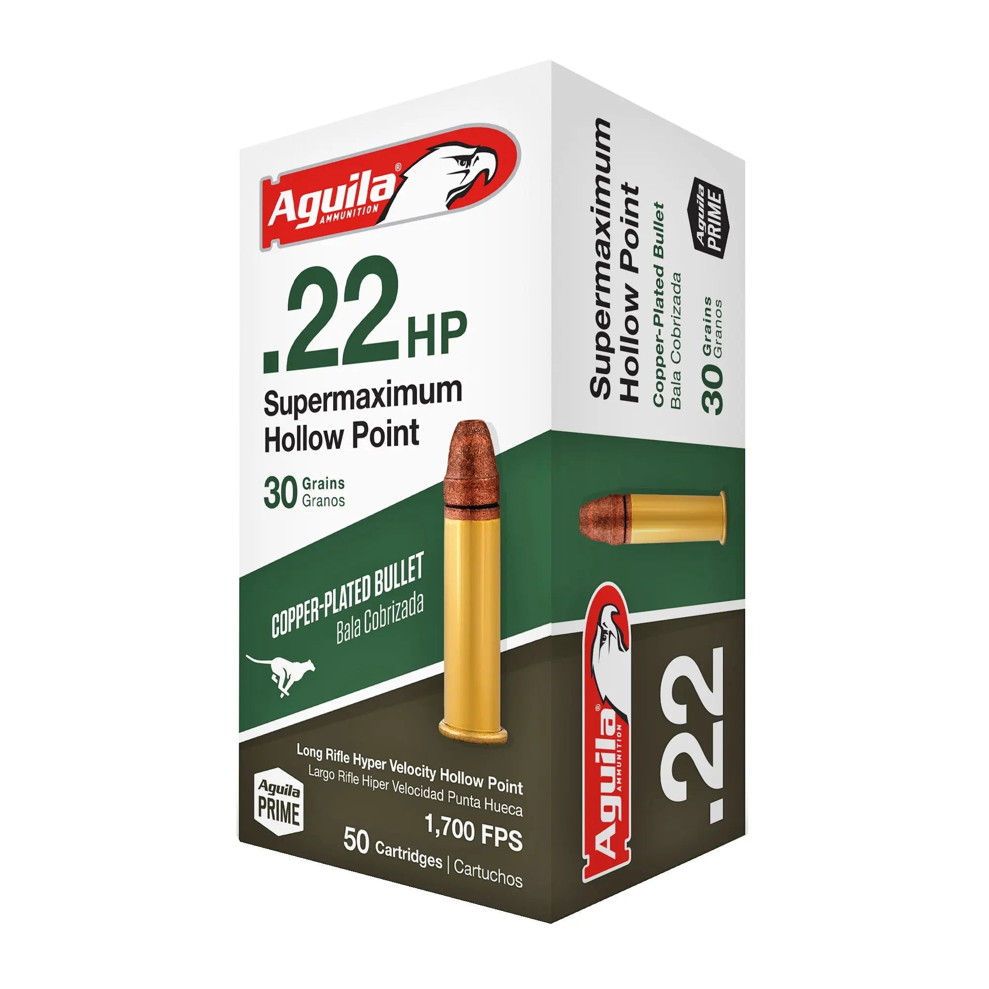 AGUILA 22LR SUPR MAX 30GR HP 50/1000 - American Ordnance