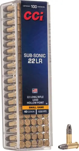 1050FPS 100RD 50BX/CSCCI SUBSONIC 22LR 40GR LEAD-HP - American Ordnance