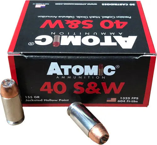 20RD 10BX/CSATOMIC 40 SW 155GR BONDED JHP - American Ordnance