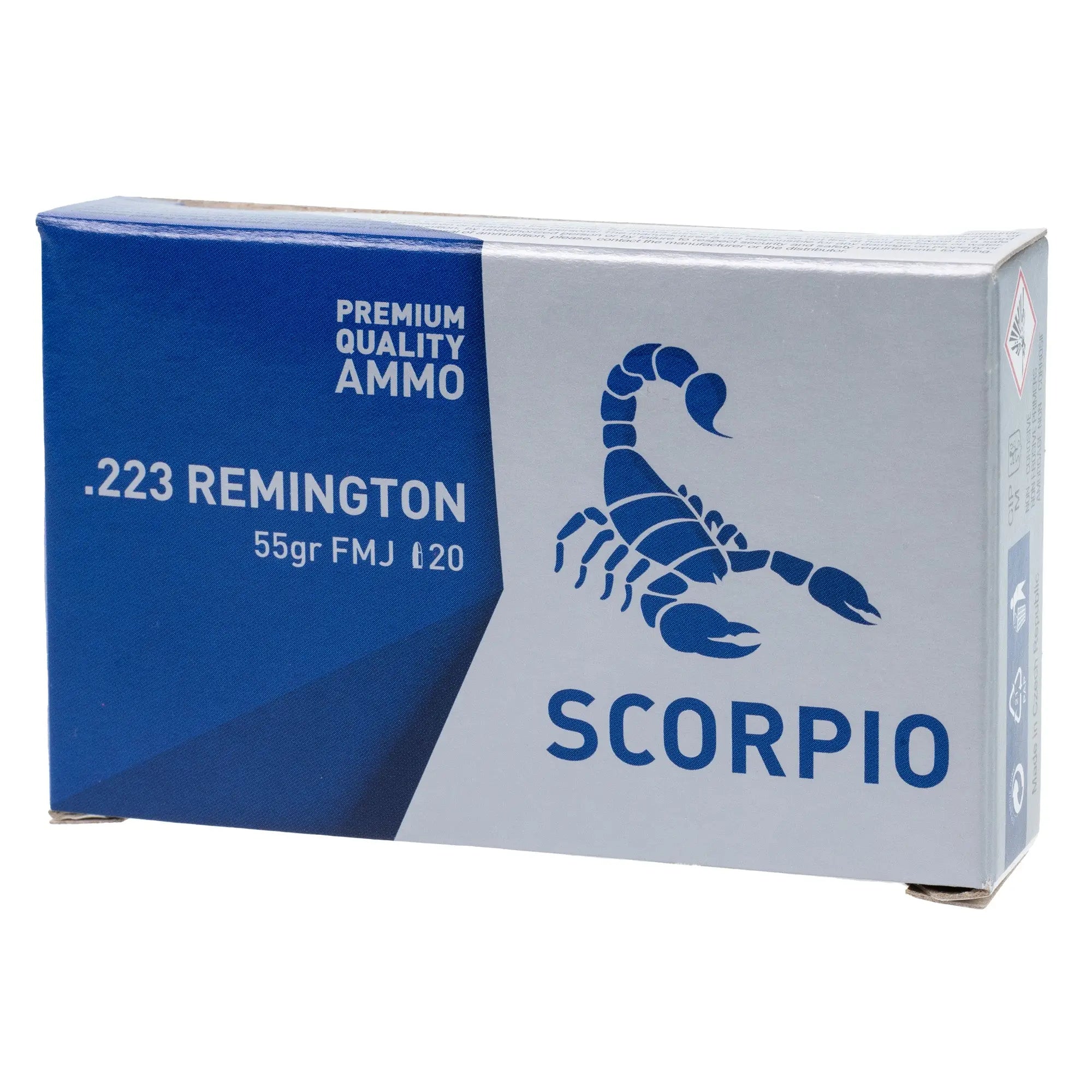 SCORPIO AMMO 223REM 55GR FMJ 20/1000 - American Ordnance