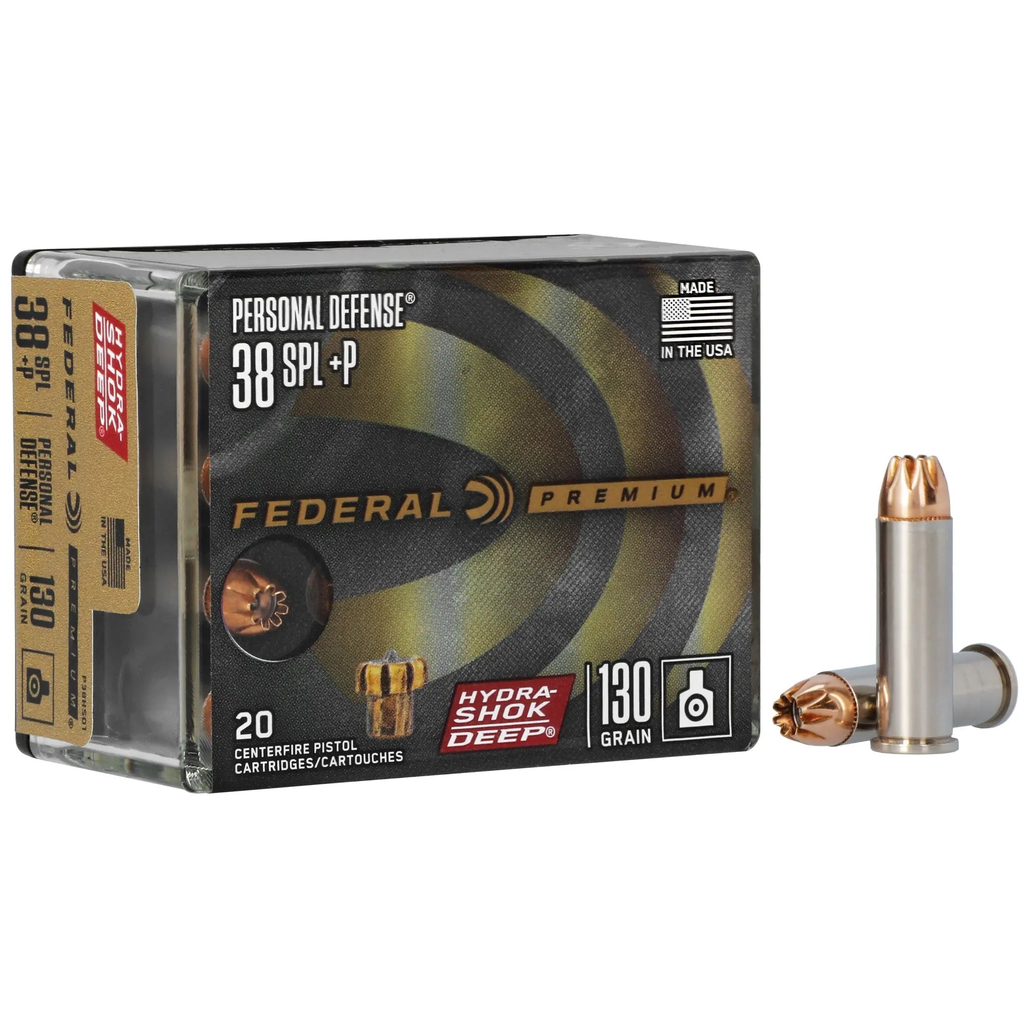 FED HS DP 38SPL+P 130GR 20/200 - American Ordnance