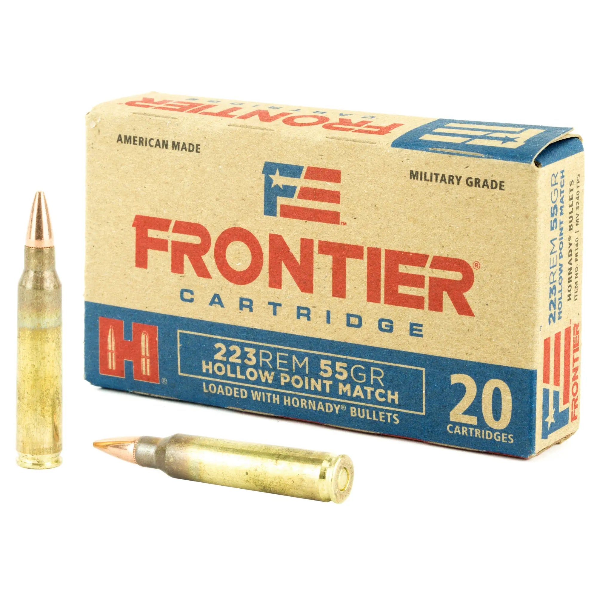 FRONTIER 223REM 55GR HP MATCH 20/500 - American Ordnance