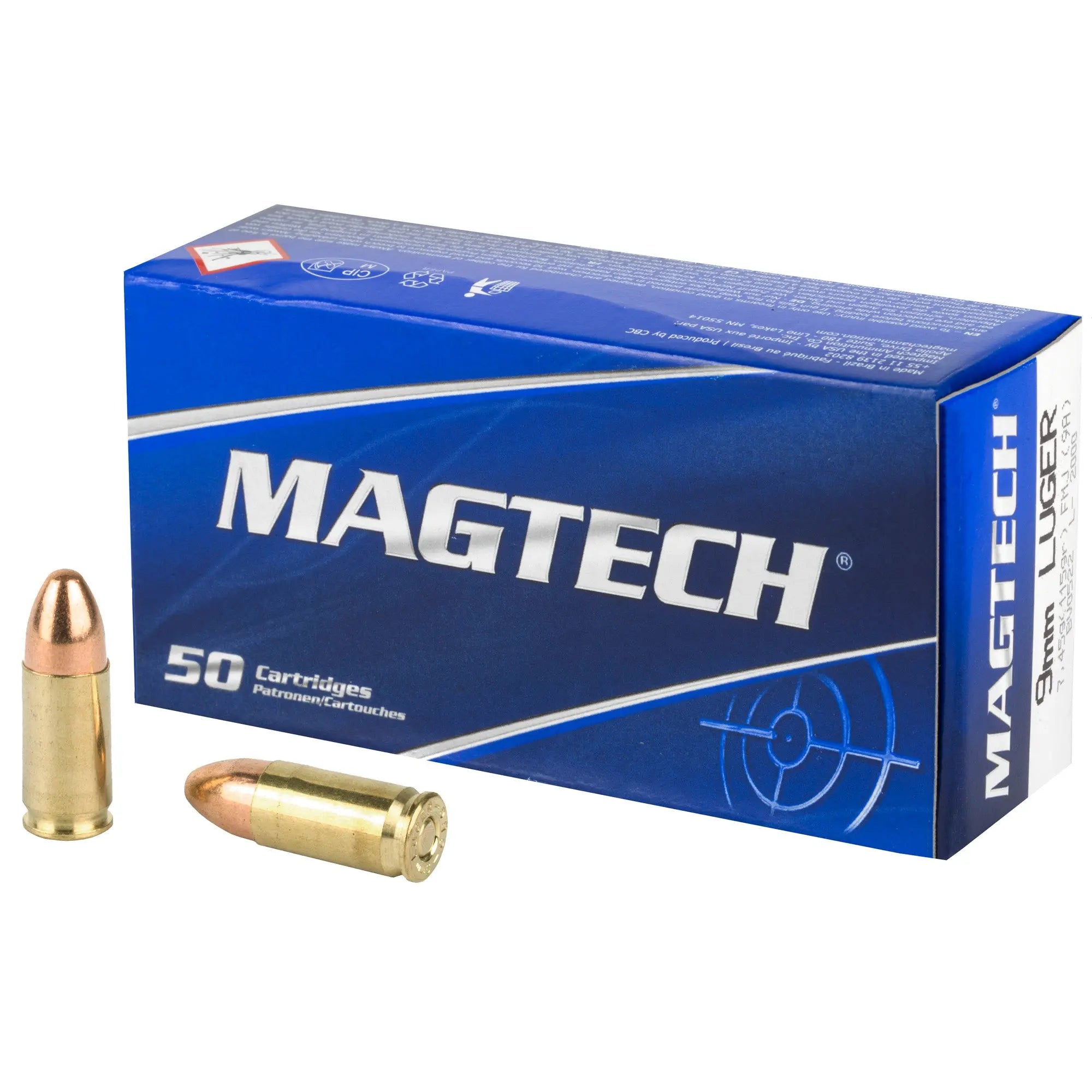 MAGTECH 9MM 115GR FMJ 50/1000 - American Ordnance