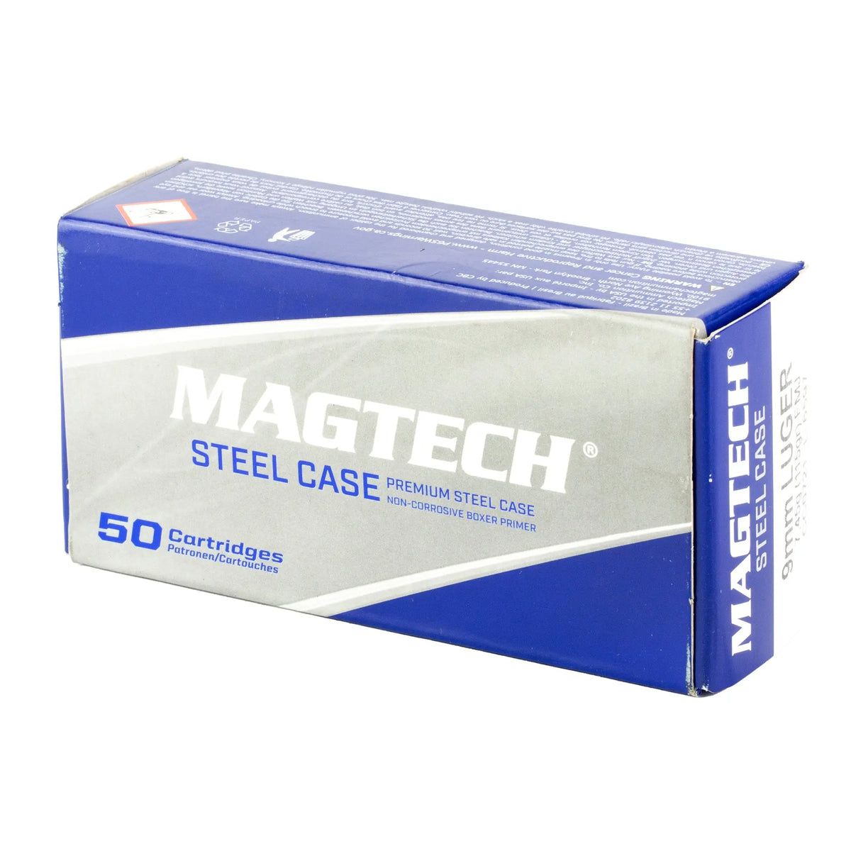 MAGTECH 9MM 115GR FMJ STEEL 50/1000 - American Ordnance