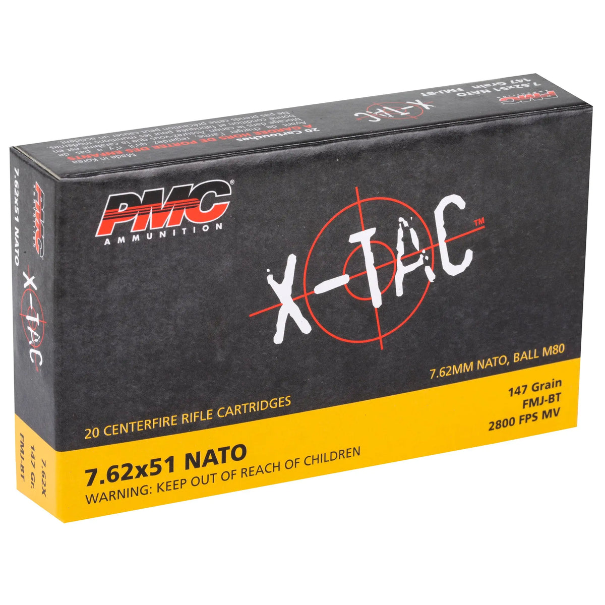 PMC XTAC 762NATO 147GR FMJ BT 20/500 - American Ordnance