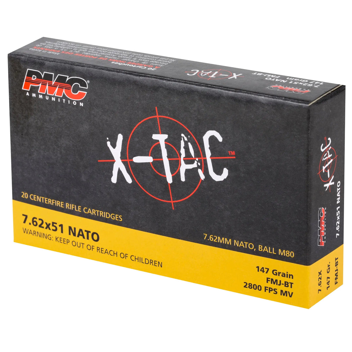 PMC XTAC 762NATO 147GR FMJ BT 20/500 - American Ordnance