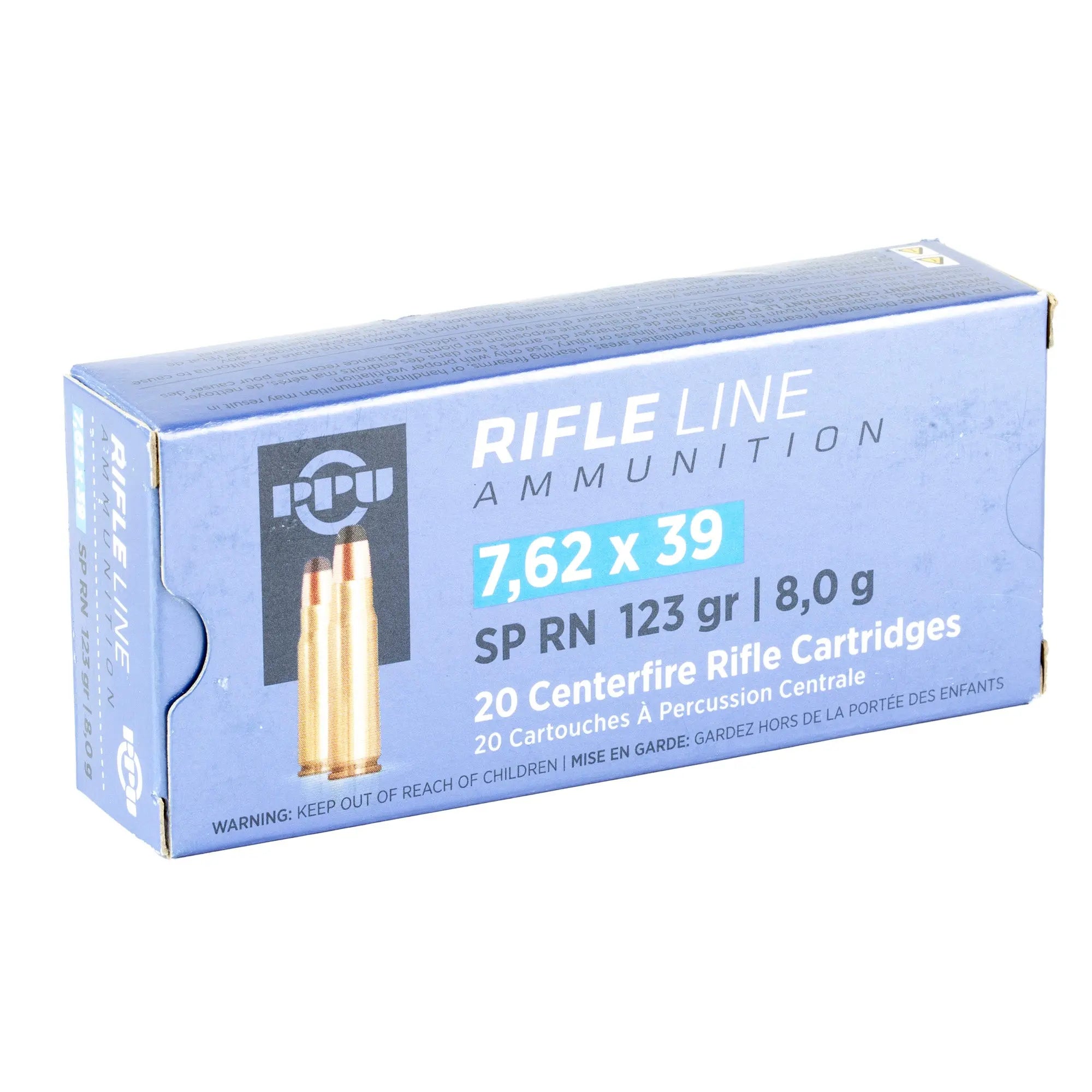 PPU 7.62X39 SP 123GR 20/1000 - American Ordnance