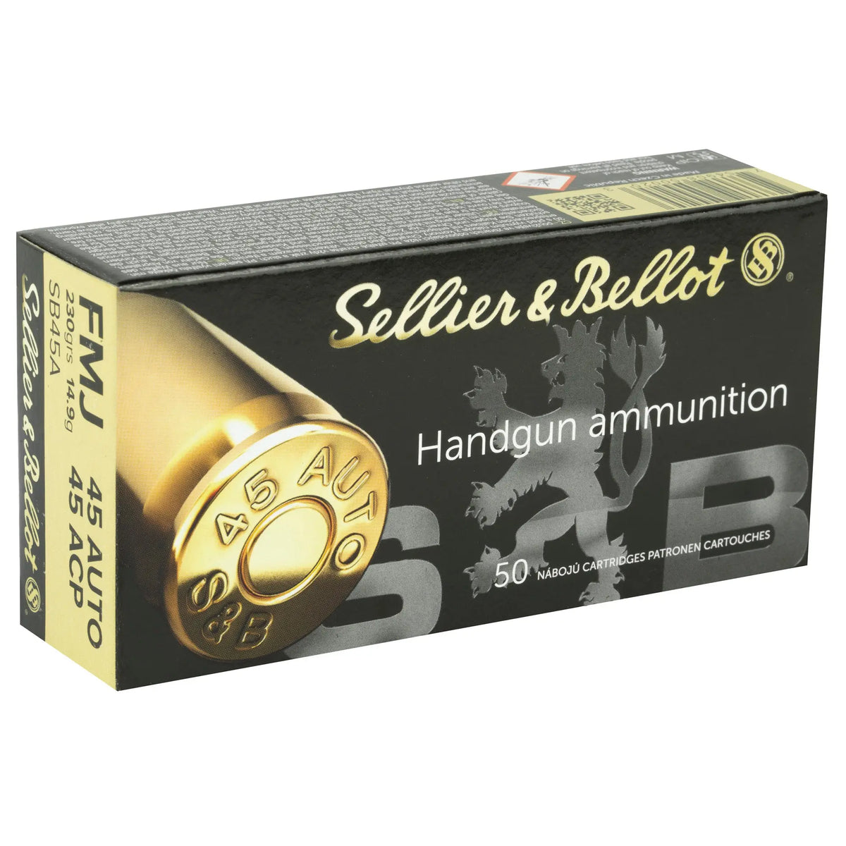 S&amp;B 45ACP 230GR FMJ 50/1000 - American Ordnance