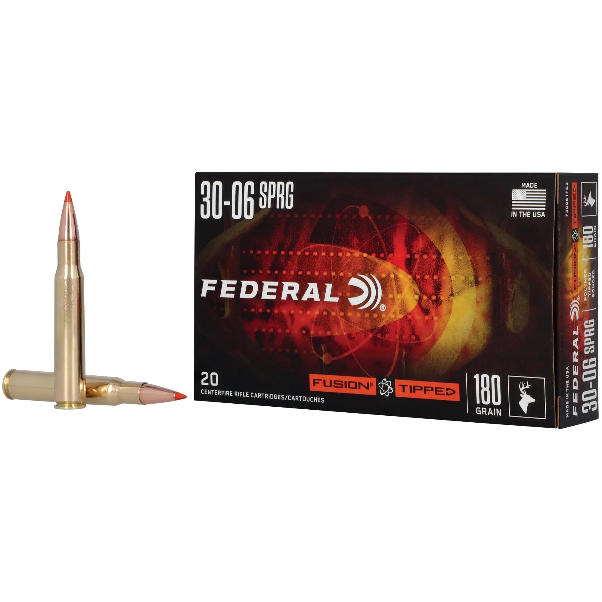 FUSION TIPPED 30-06SPG 180GR 20/200 - American Ordnance