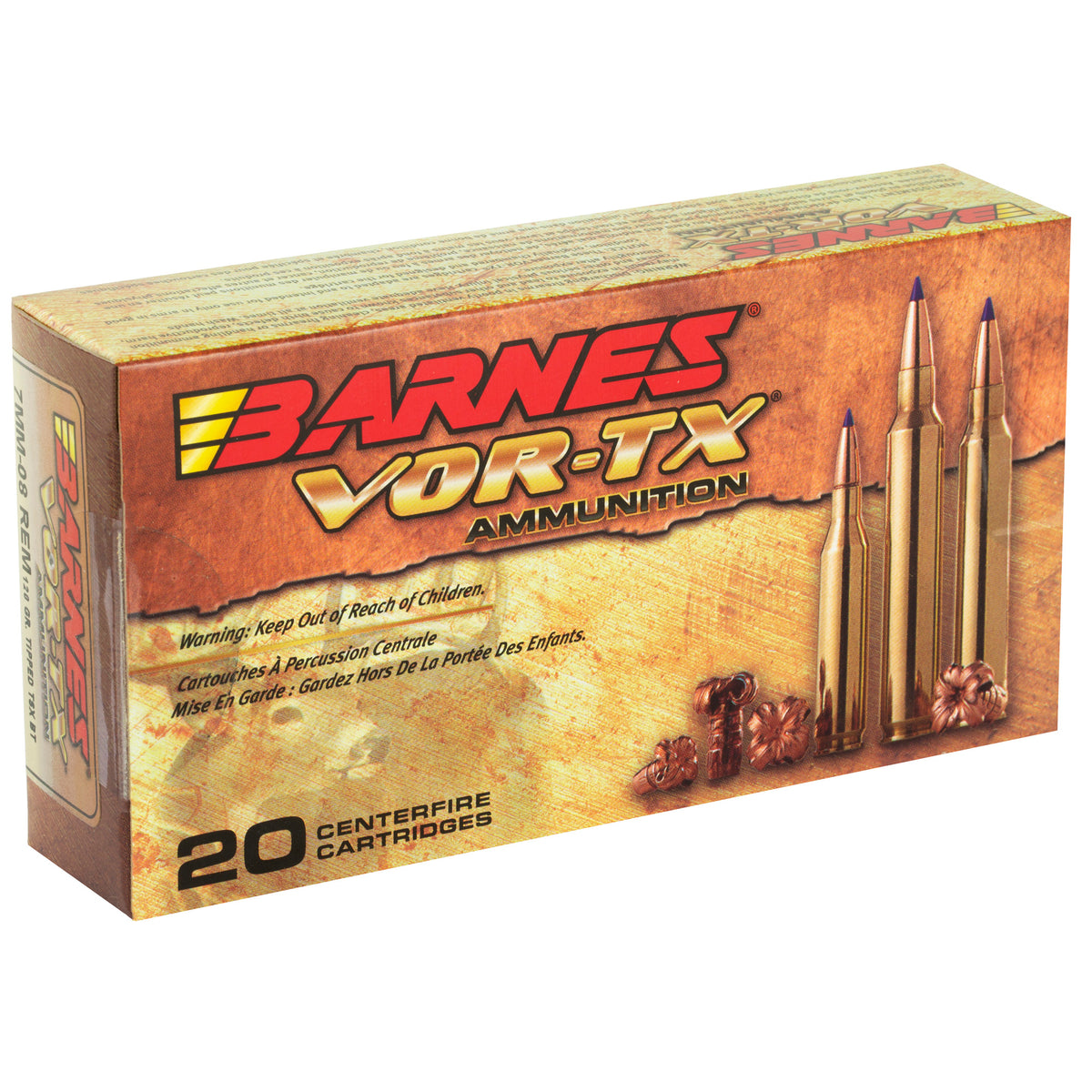 BARNES VOR-TX 7MM-08 120GR TTSX 20RD