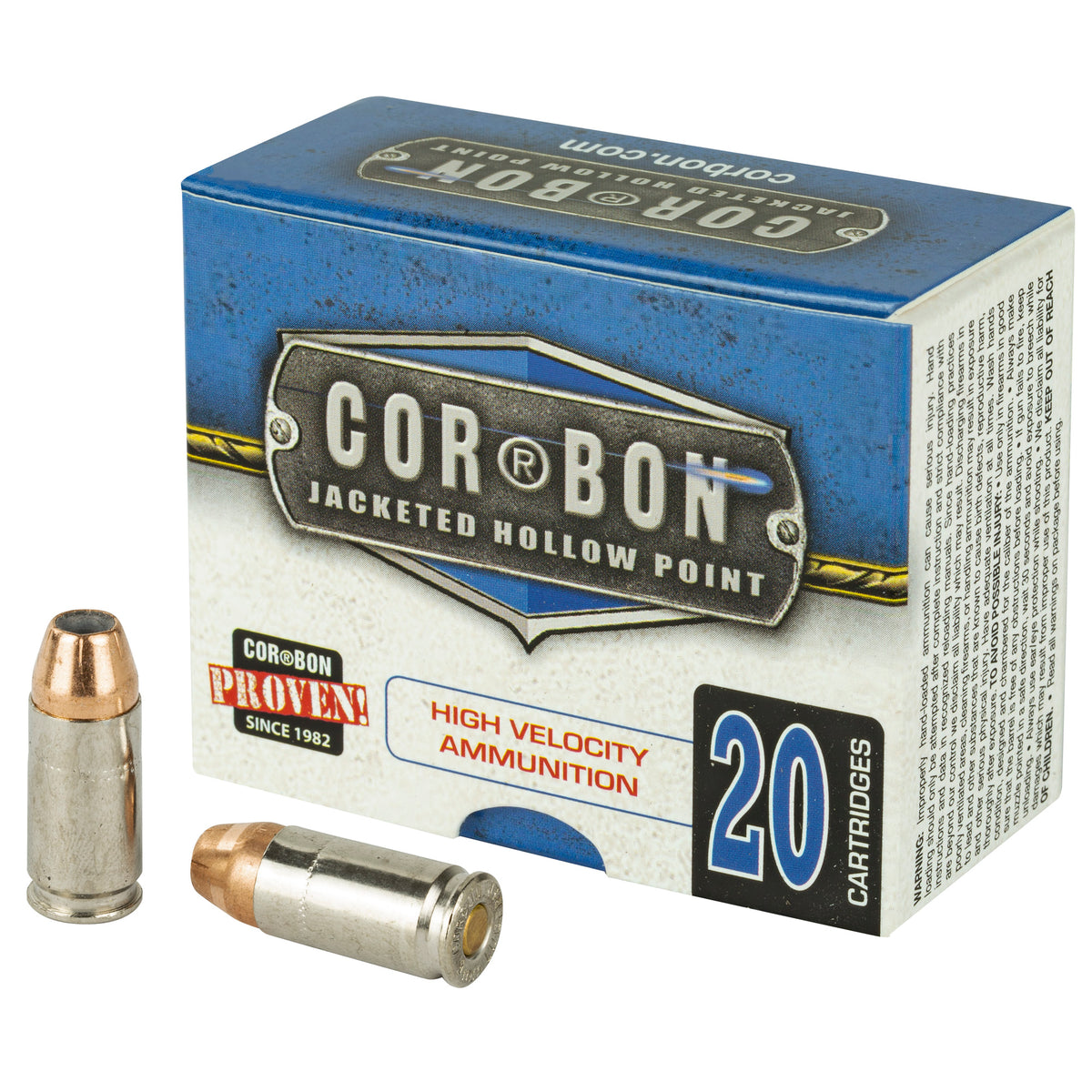 CORBON 9MM+P 90GR JHP 20RD