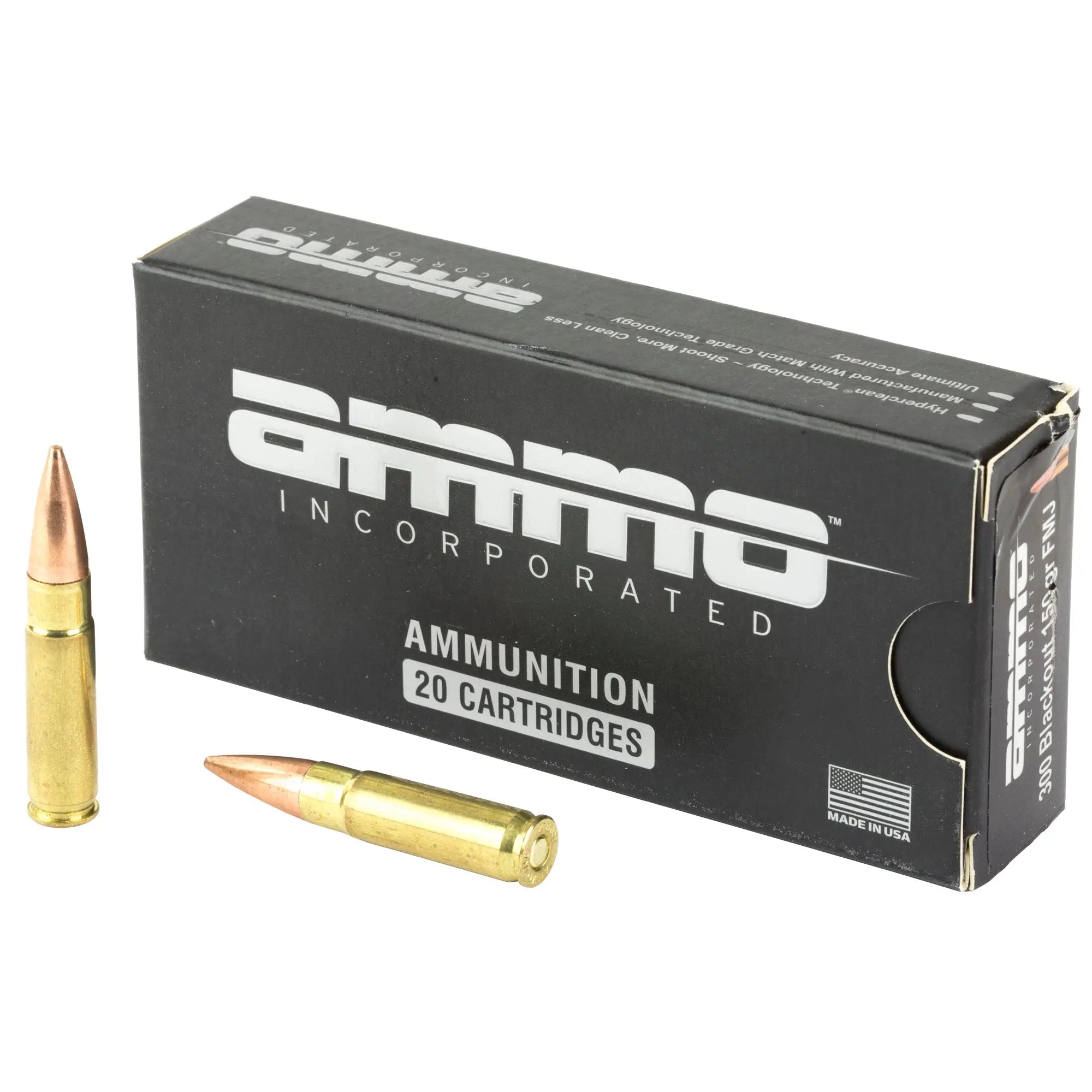 AMMO INC 300BLK 150GR FMJ 20/500 - American Ordnance