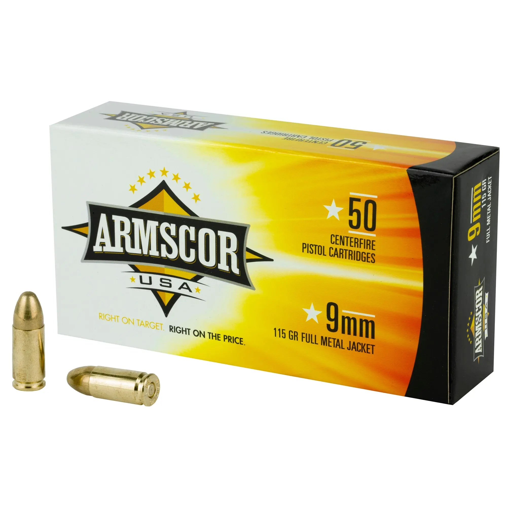 ARMSCOR 9MM 115GR FMJ 50/1000 - American Ordnance