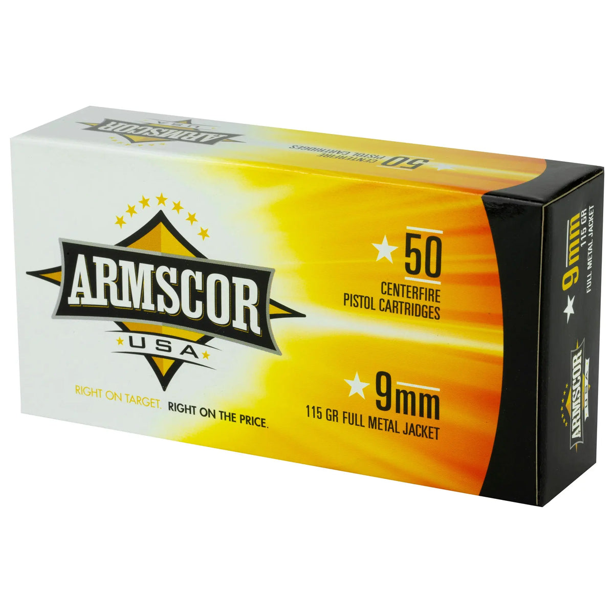 ARMSCOR 9MM 115GR FMJ 50/1000 - American Ordnance