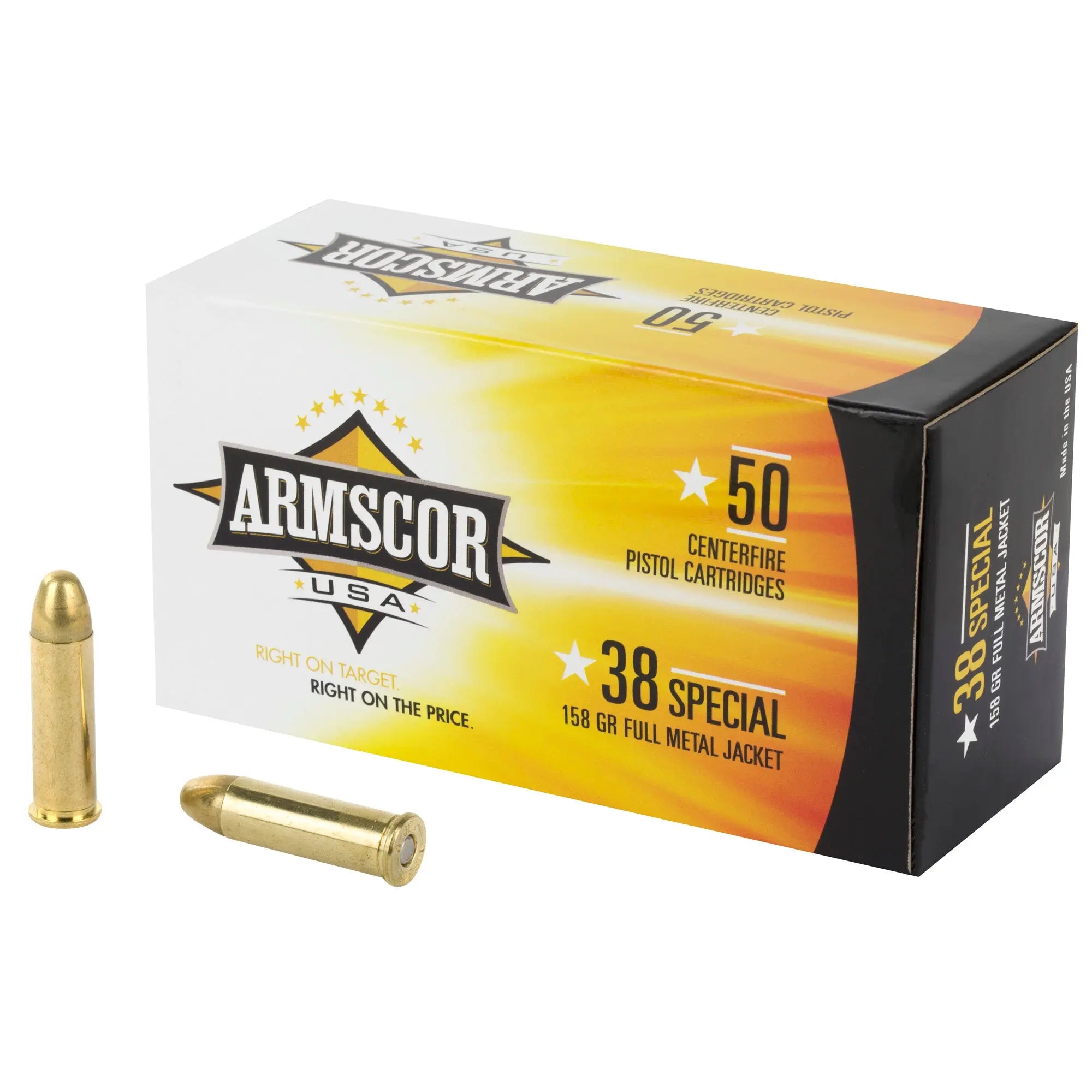 ARMSCOR 38SPL 158GR FMJ 50/1000 - American Ordnance