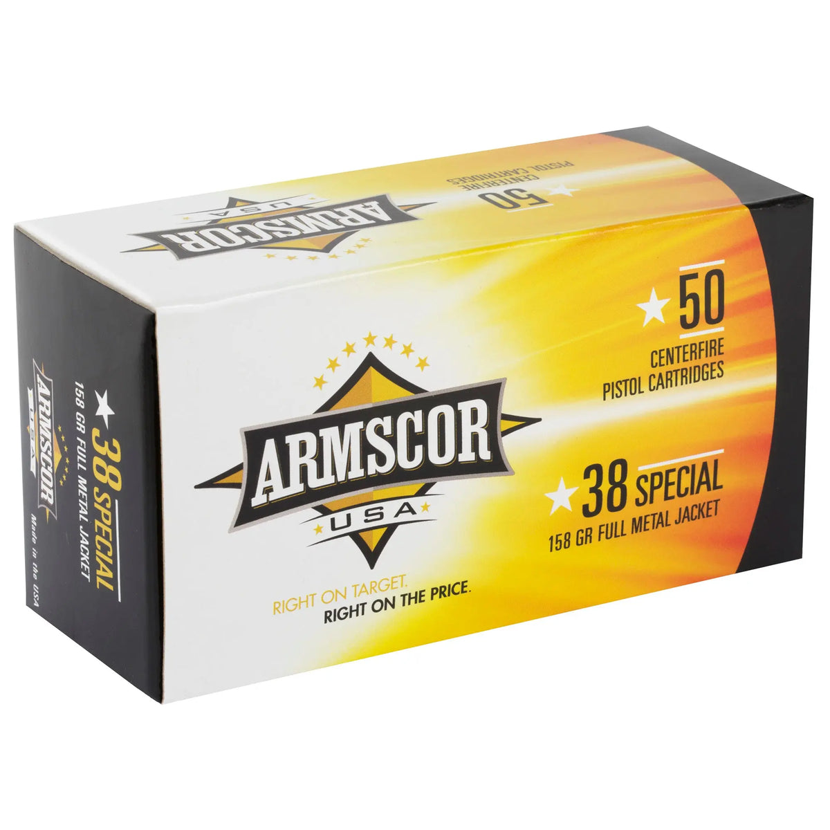 ARMSCOR 38SPL 158GR FMJ 50/1000 - American Ordnance