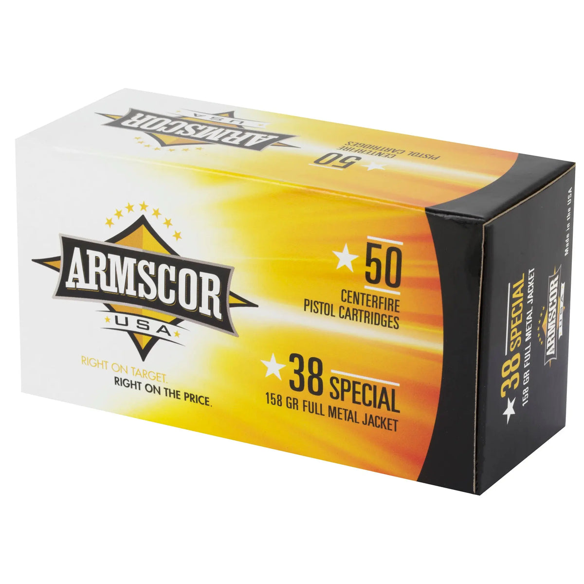 ARMSCOR 38SPL 158GR FMJ 50/1000 - American Ordnance