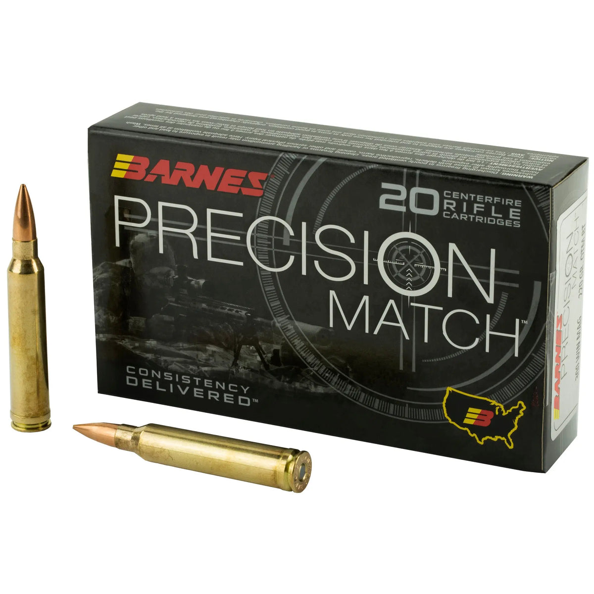 BARNES PREC MTH 300WIN 220GR 20/200 - American Ordnance