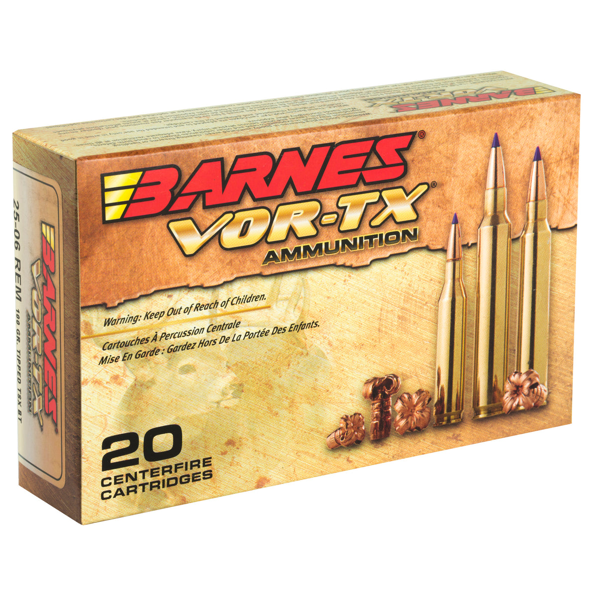 BARNES VOR-TX 25-06REM 100GR TTSX 20RD