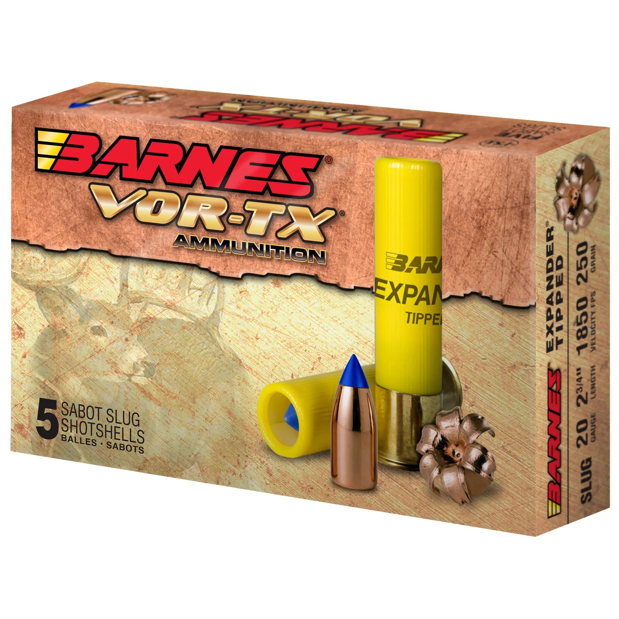 BARNES VOR-TX 20GA 2.75 250GR 5/100 - American Ordnance