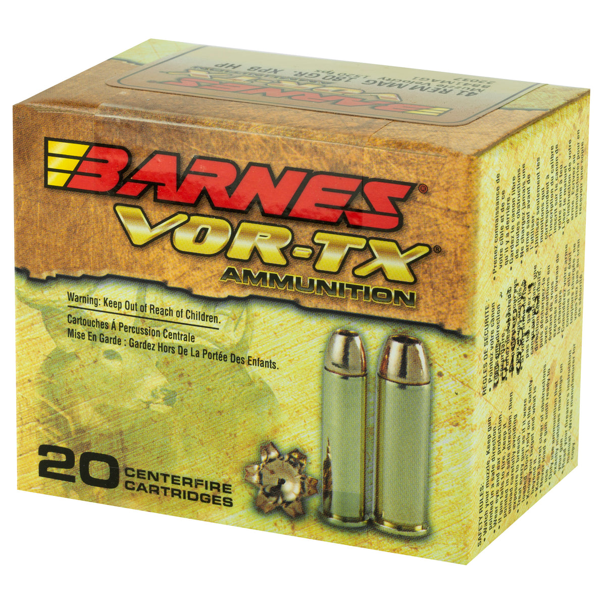 BARNES VOR-TX 41MAG 180GR XPB 20RD