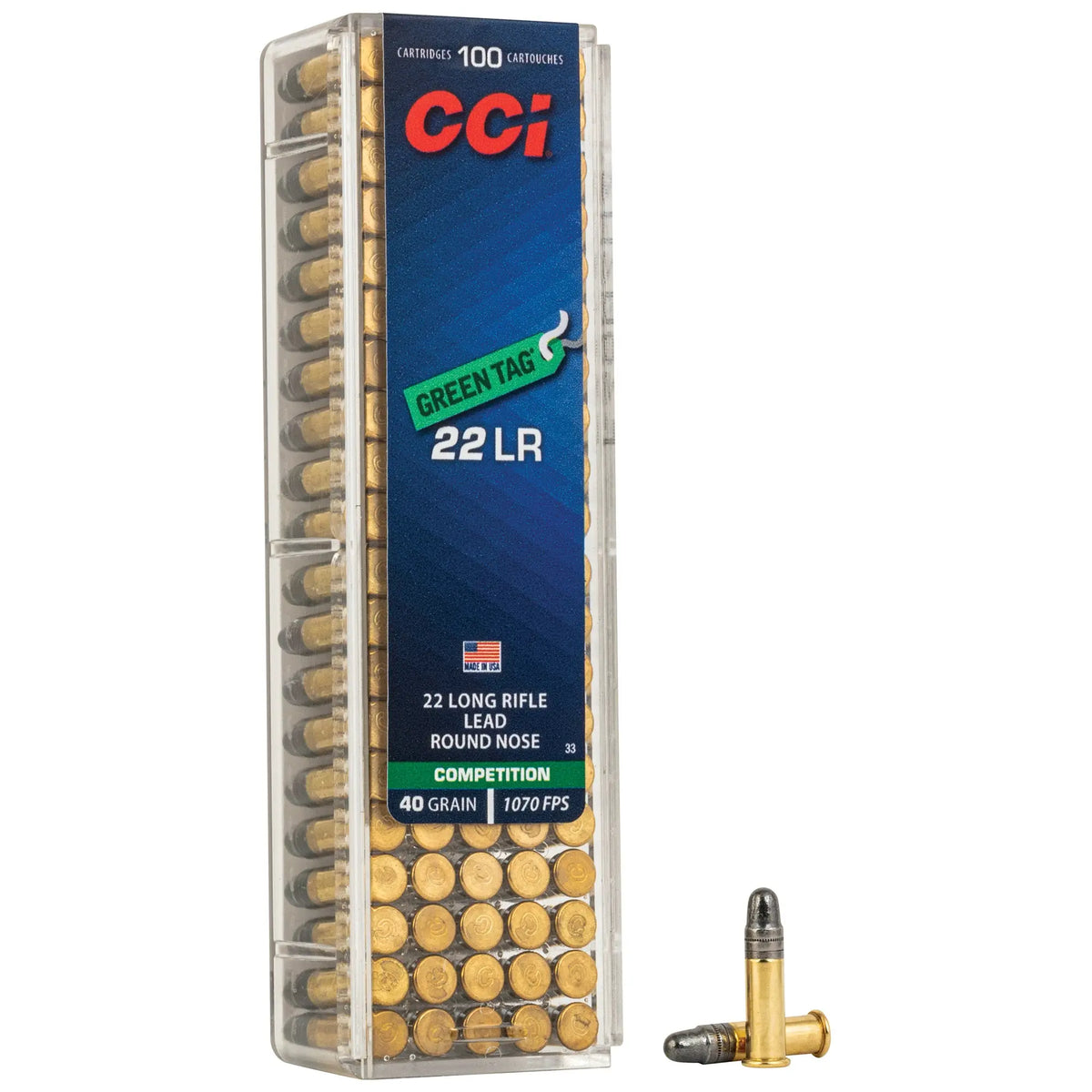 CCI 22LR GREEN TAG COMP 100/5000 - American Ordnance