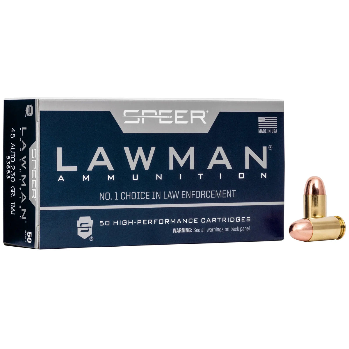 SPR LAWMAN 45ACP 230GR TMJ 50/1000 - American Ordnance