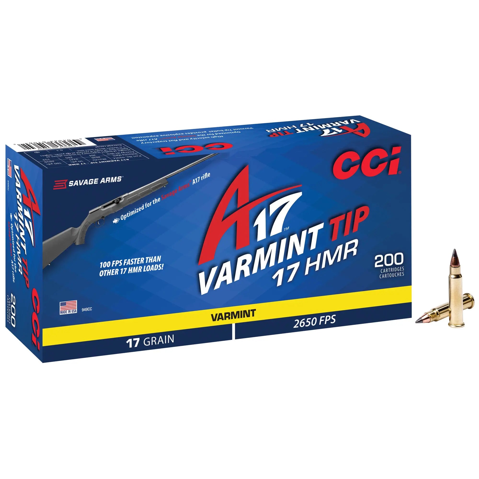 CCI A17 17HMR 17GR VARM 200/2000 - American Ordnance