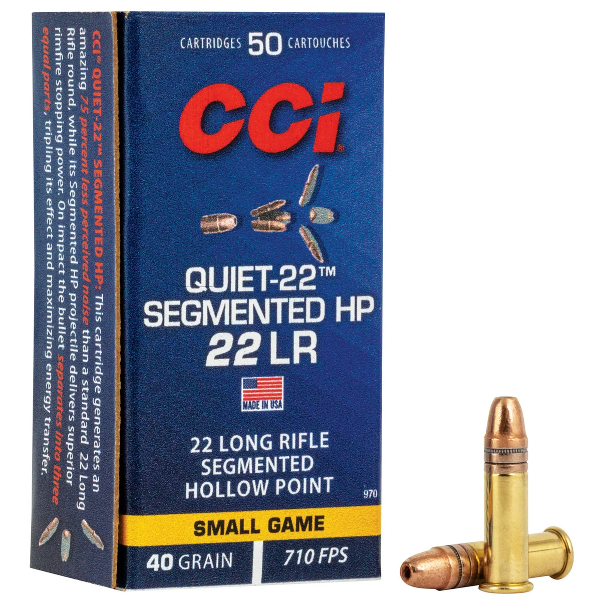 CCI QUIET SEGMENTED 22LR 40GR HP 50 - American Ordnance