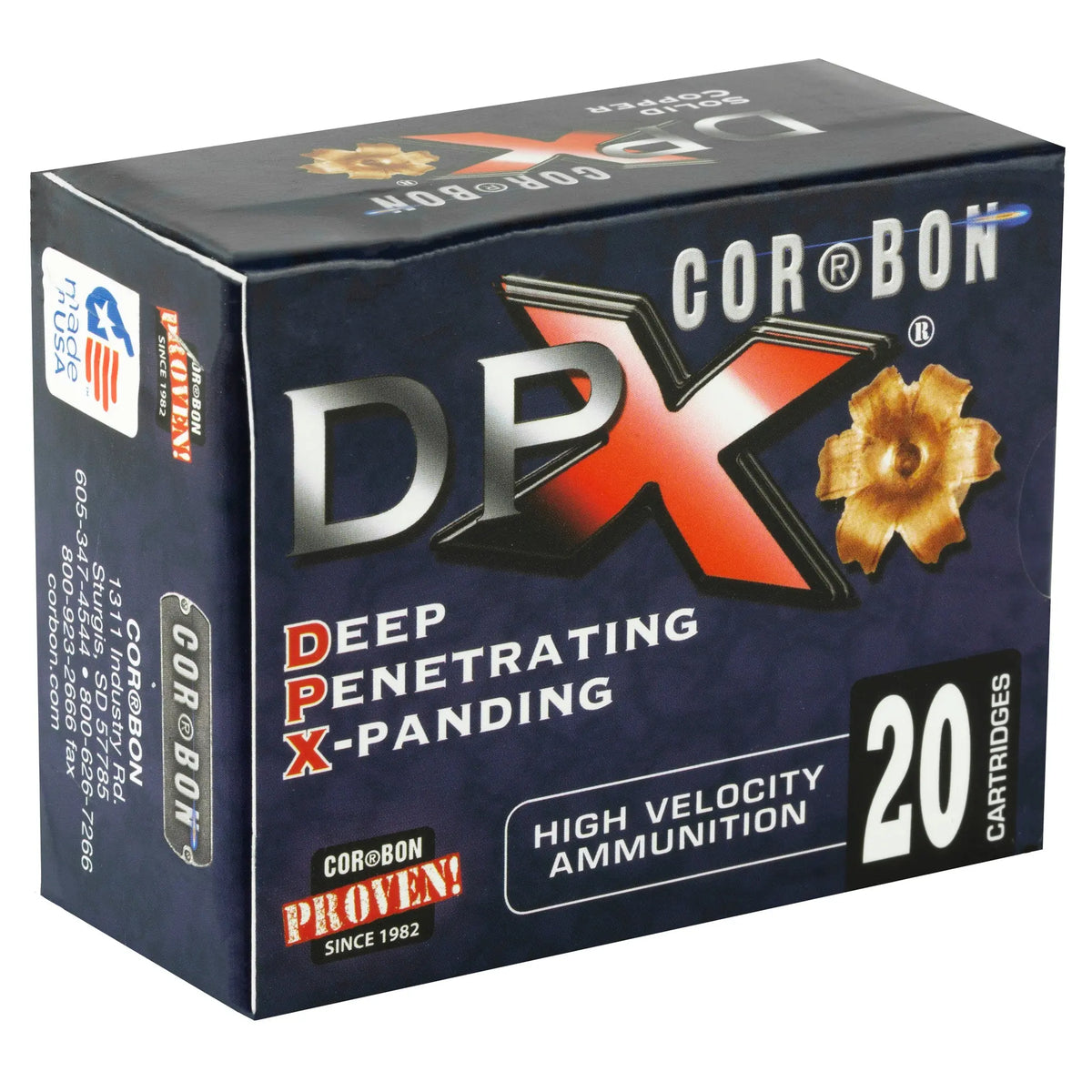 CORBON DPX 45ACP 160GR BR X 20/500 - American Ordnance