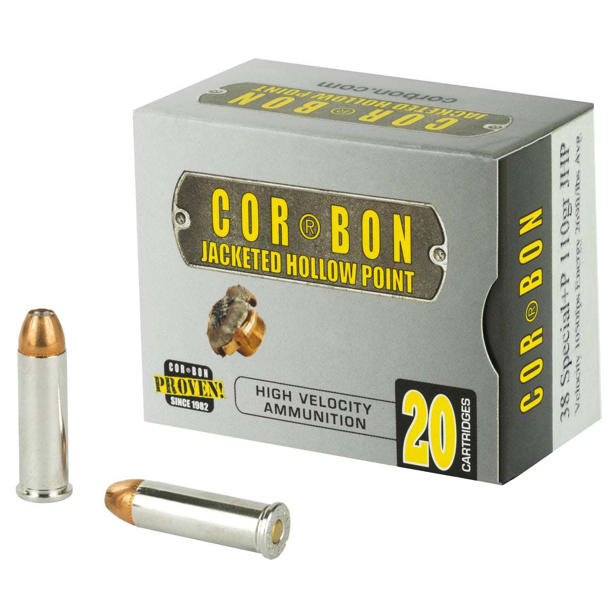 CORBON 38SPL+P 110GR JHP 20RD