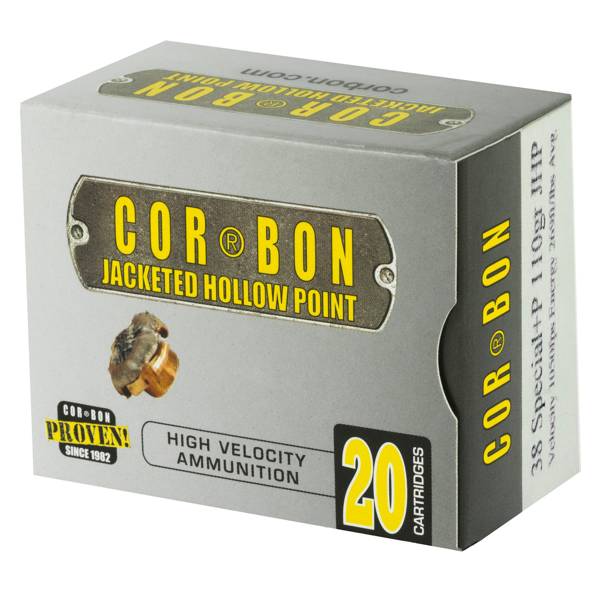 CORBON 38SPL+P 110GR JHP 20RD