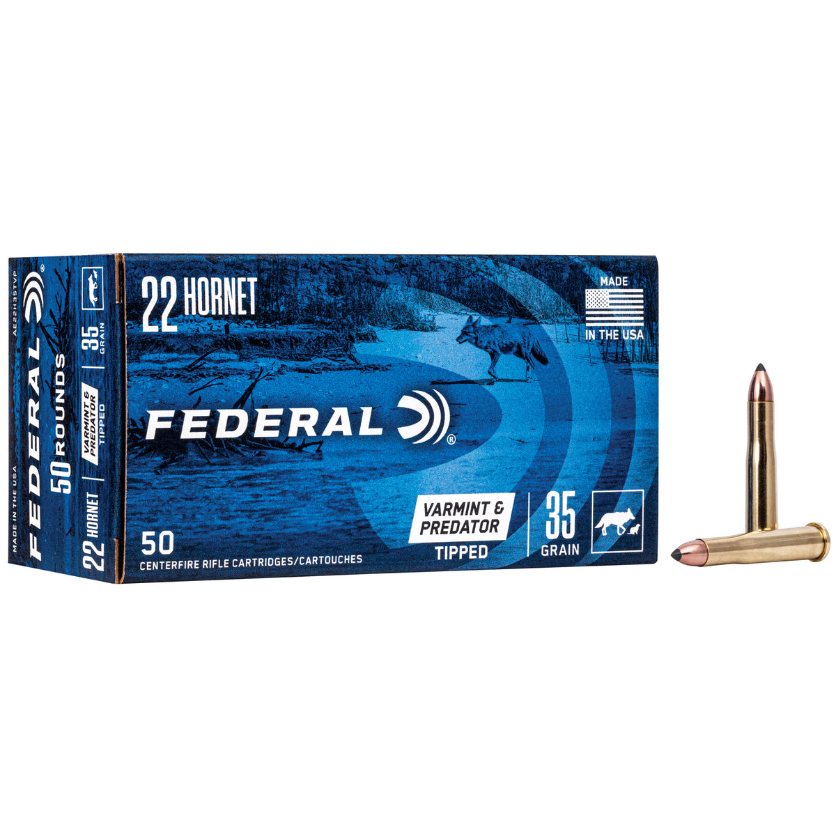 FED AM EAGLE V&amp;P 22HRN 35GR 50/500 - American Ordnance