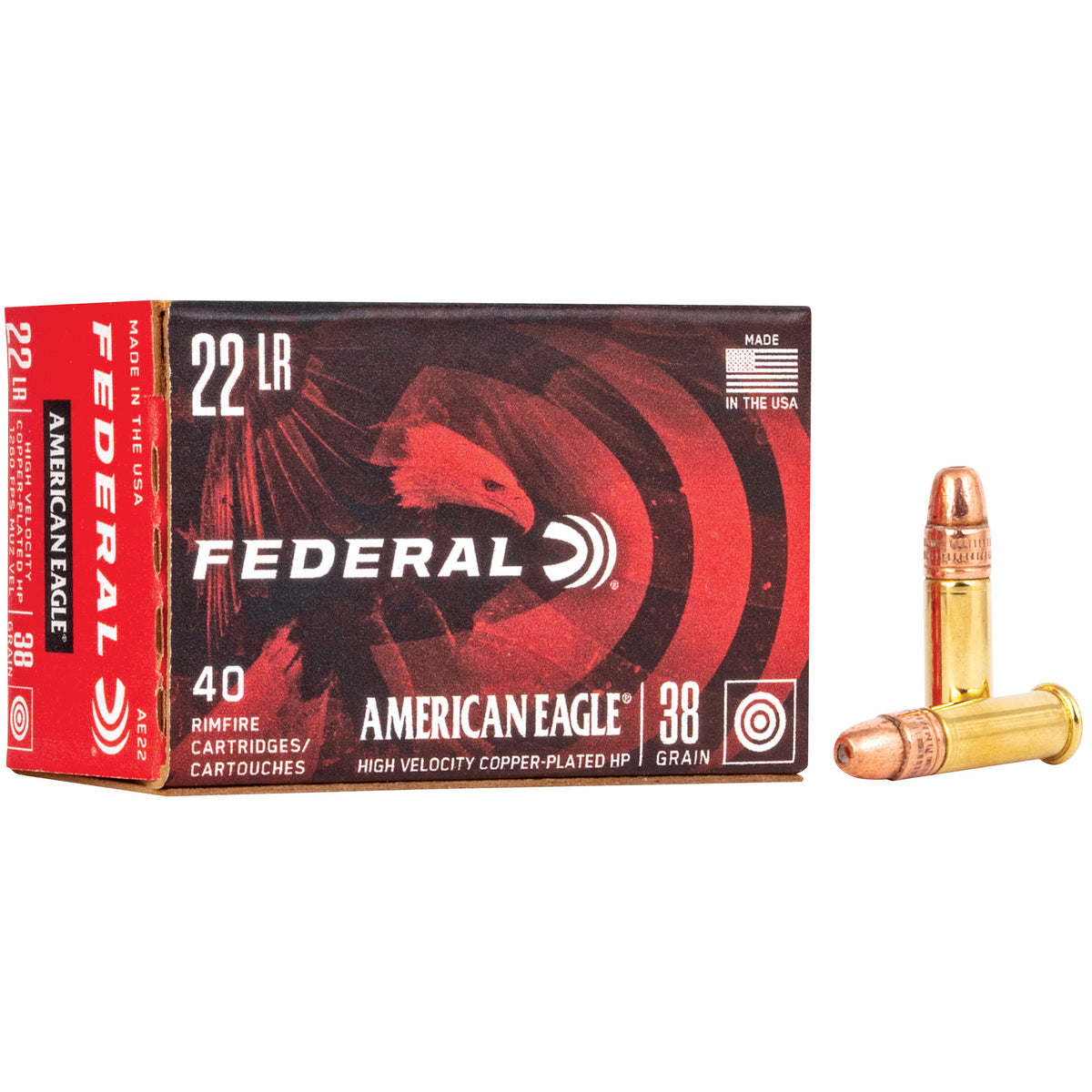 FEDERAL AM EAGLE 22LR HV HP 40RD