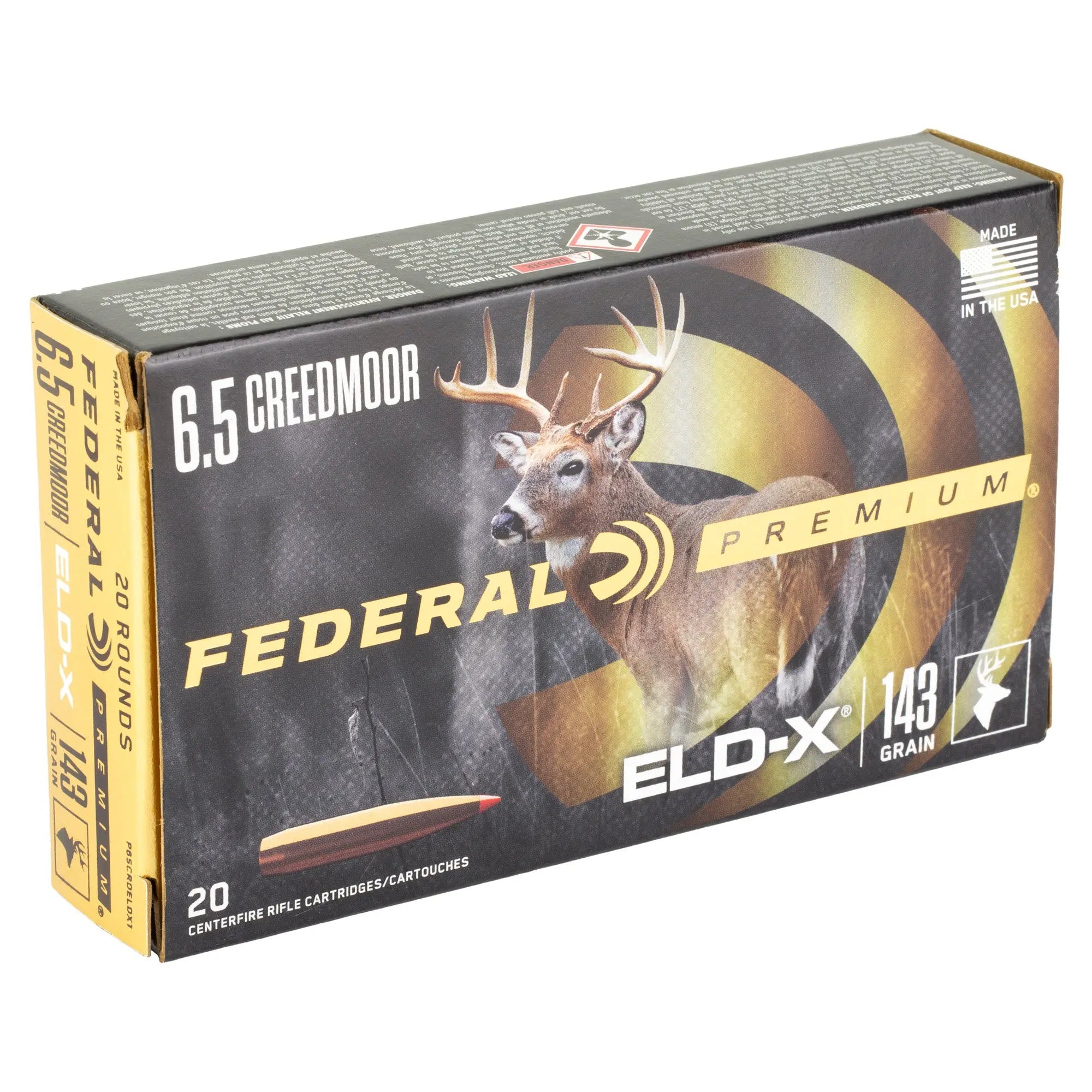 FED PREM 6.5CRD 143GR ELD-X 20/200 - American Ordnance