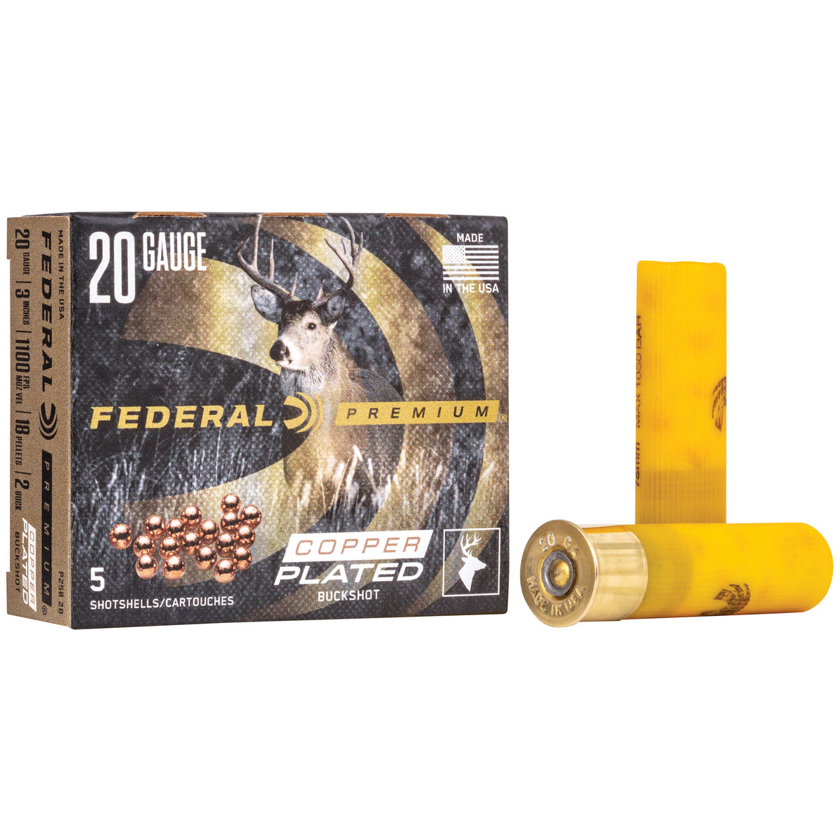 FEDERAL PREMIUM  VSHOK 20GA 3&quot; #2 BCK 5RD