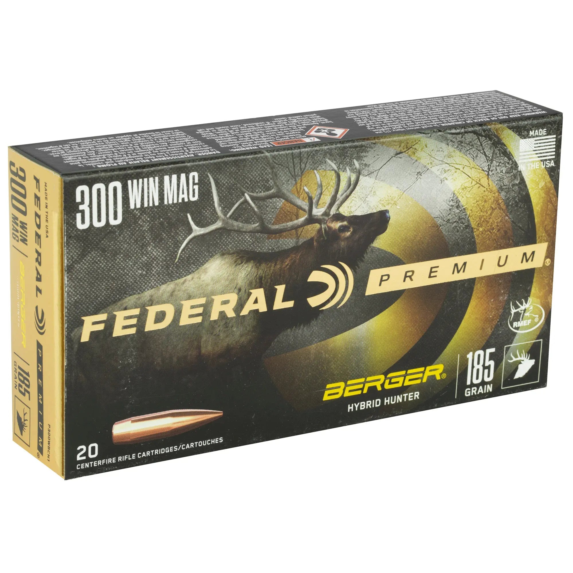 FED PRM 300WIN 185GR HYB HTR 20/200 - American Ordnance