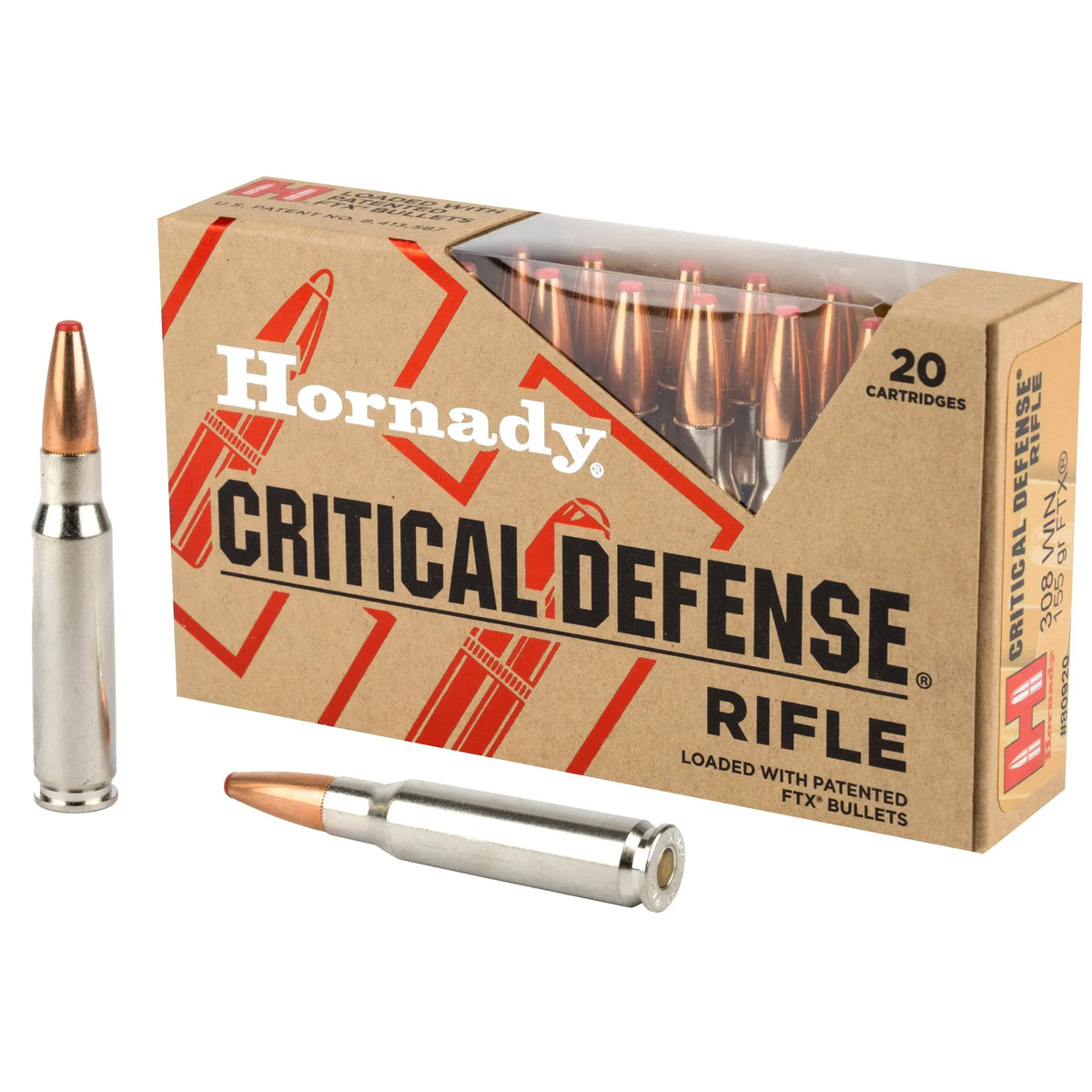 HRNDY CD 308WIN 155GR FTX 20/200 - American Ordnance