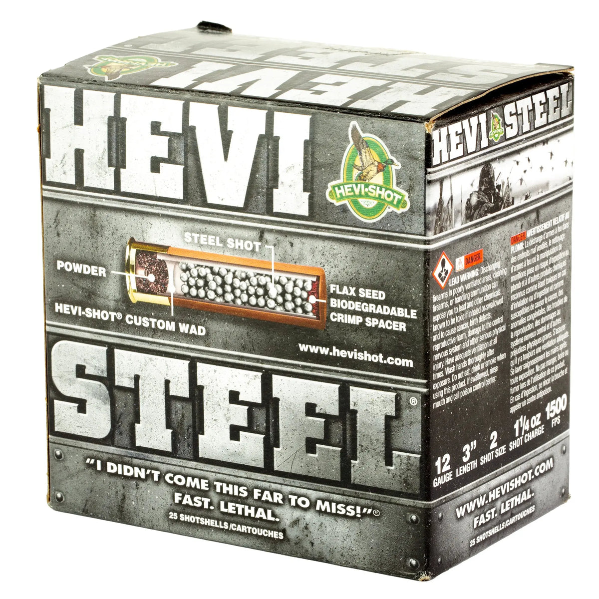 HEVI STEEL 12GA 3&quot; #2 25/250 - American Ordnance