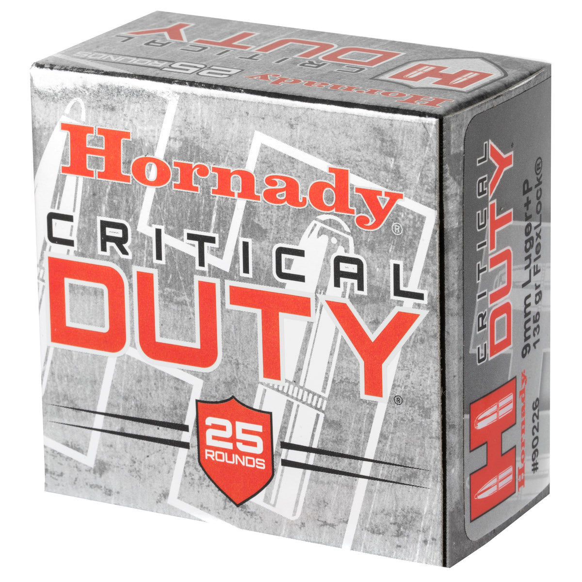 HORNADY 9MM+P 135GR CRT DUTY 25RD