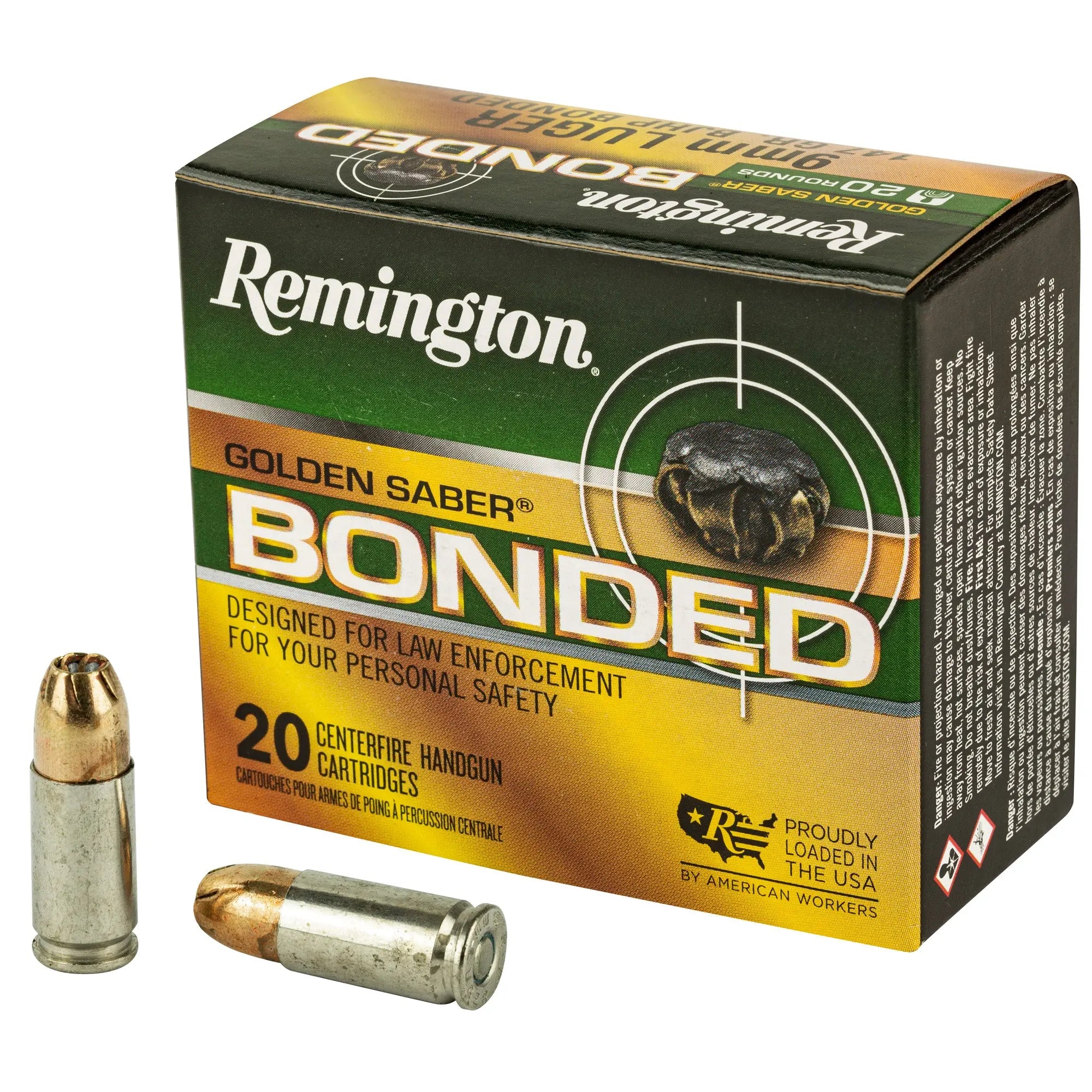 REM GOLDEN SBR 9MM 147GR 20/500 - American Ordnance